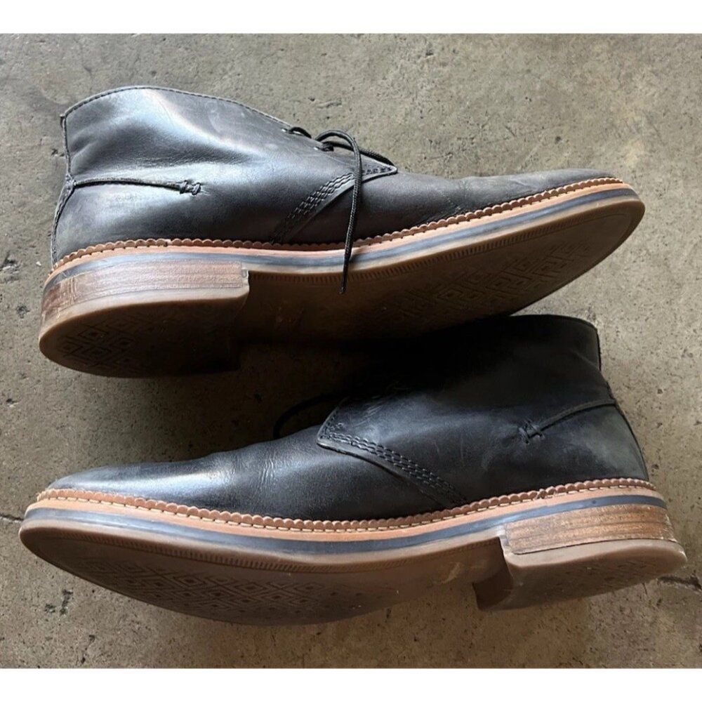 Clarks Black Wallabee Boot Lace Up Comfort Lace Shoes Leather Men’s Size 11 M